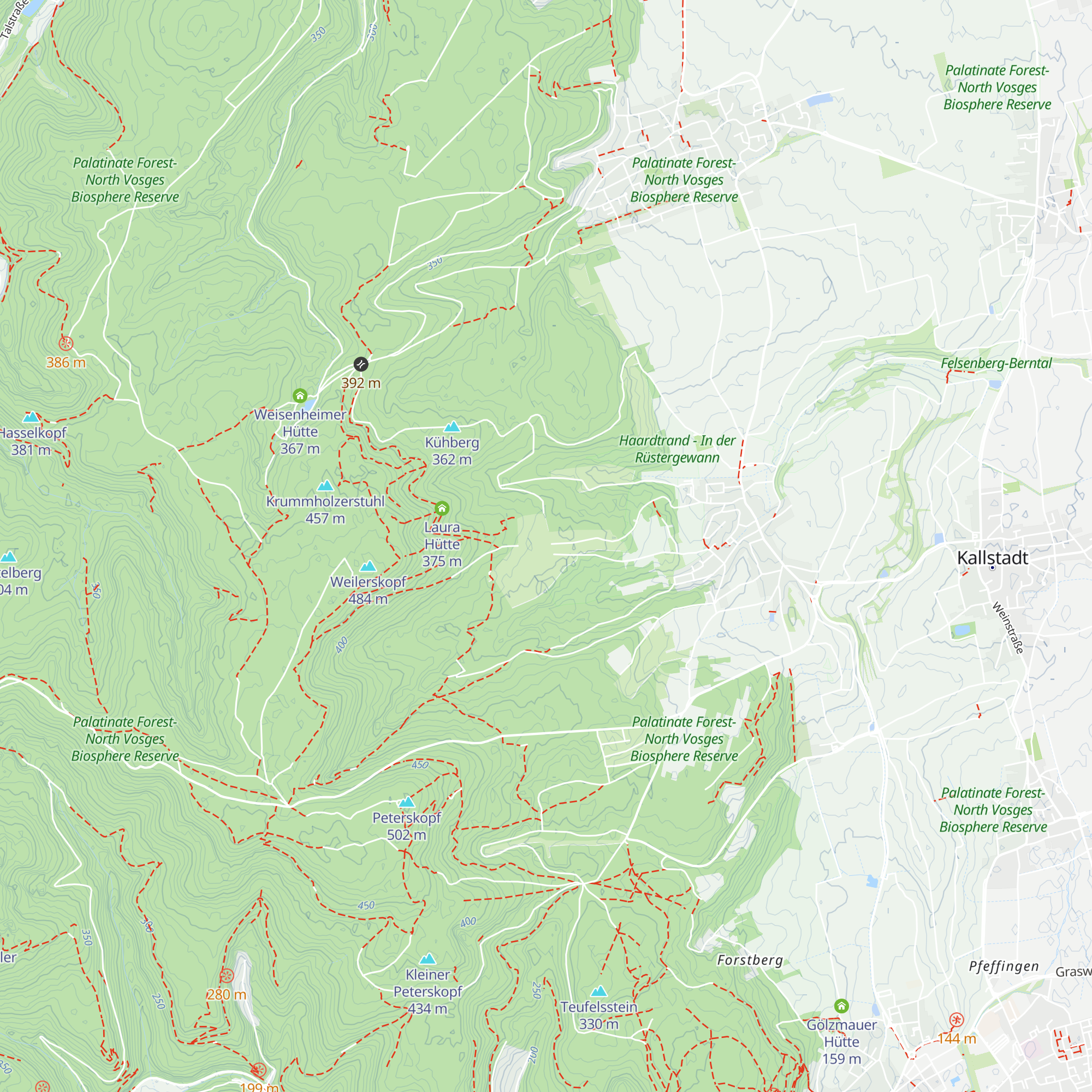 Horst Haber Hütte map