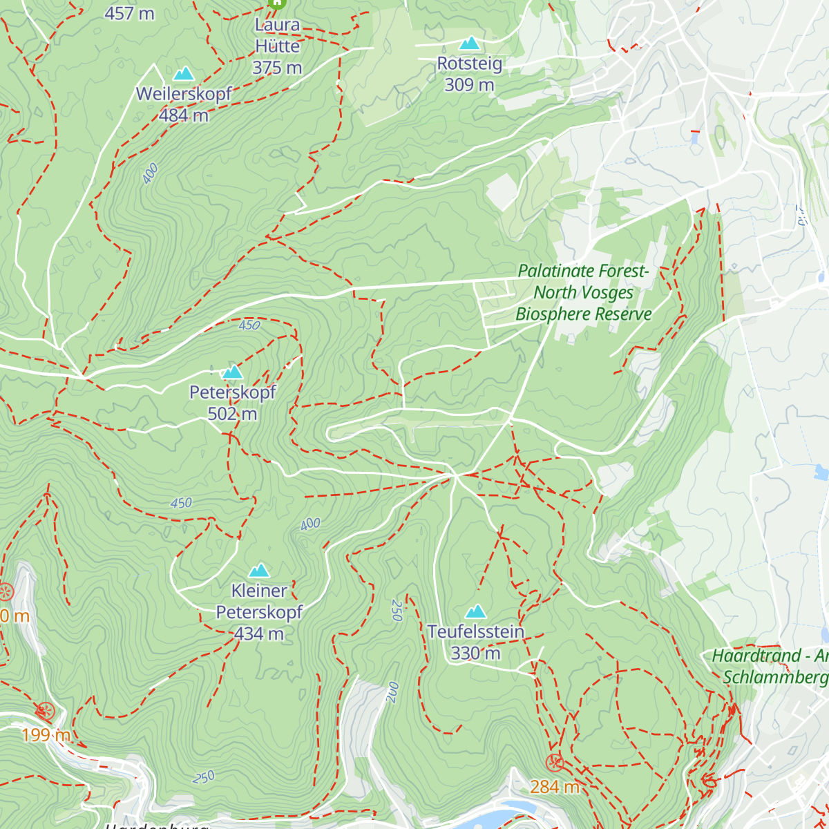 Hütte 'In der Weilach' map