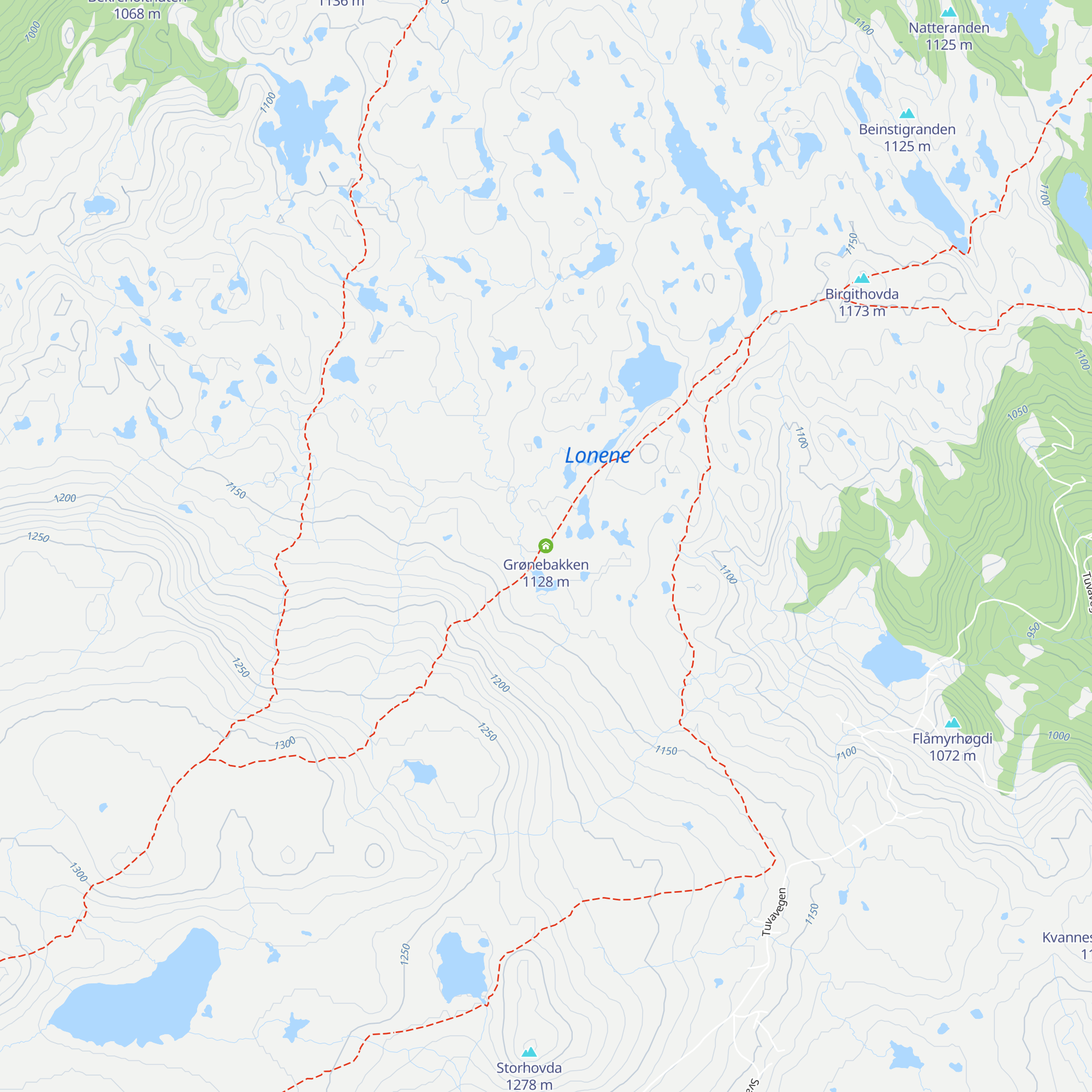 Grønebakken map