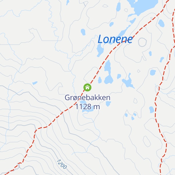 Map of Grønebakken