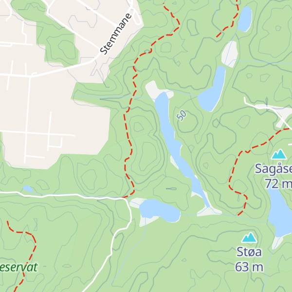 Map of Flettingsåsen