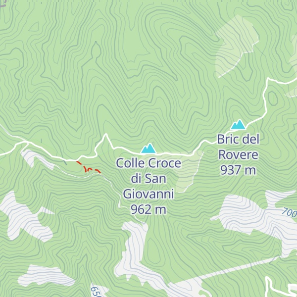 Map of Colle Croce di San Giovanni