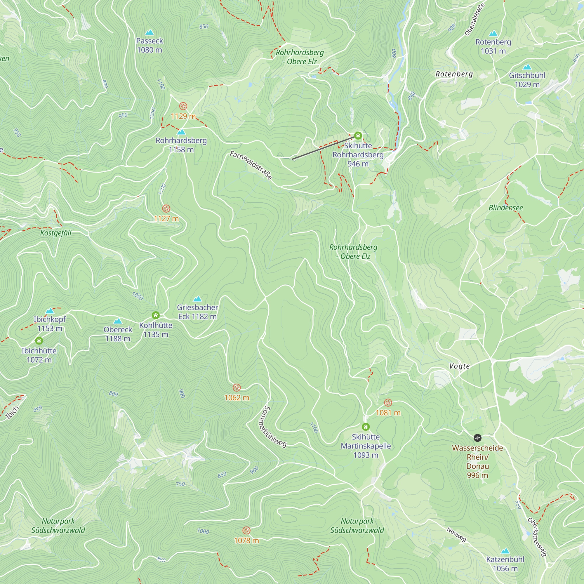 Wallenbrunnenhütte map