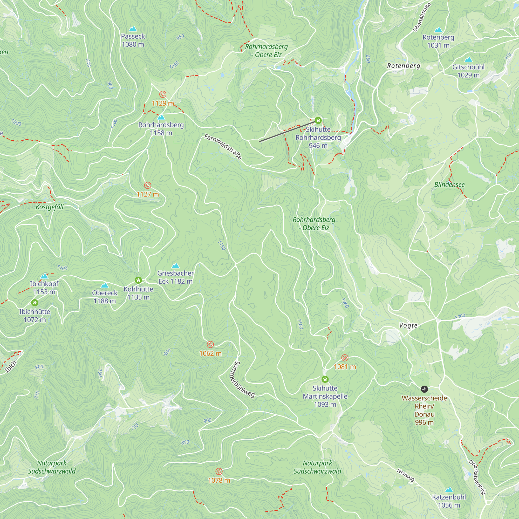 Wallenbrunnenhütte map