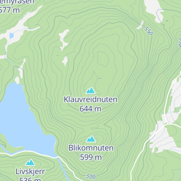 Map of Klauvreidnuten
