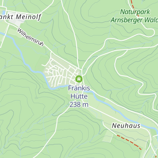 Map of Fränkis Hütte