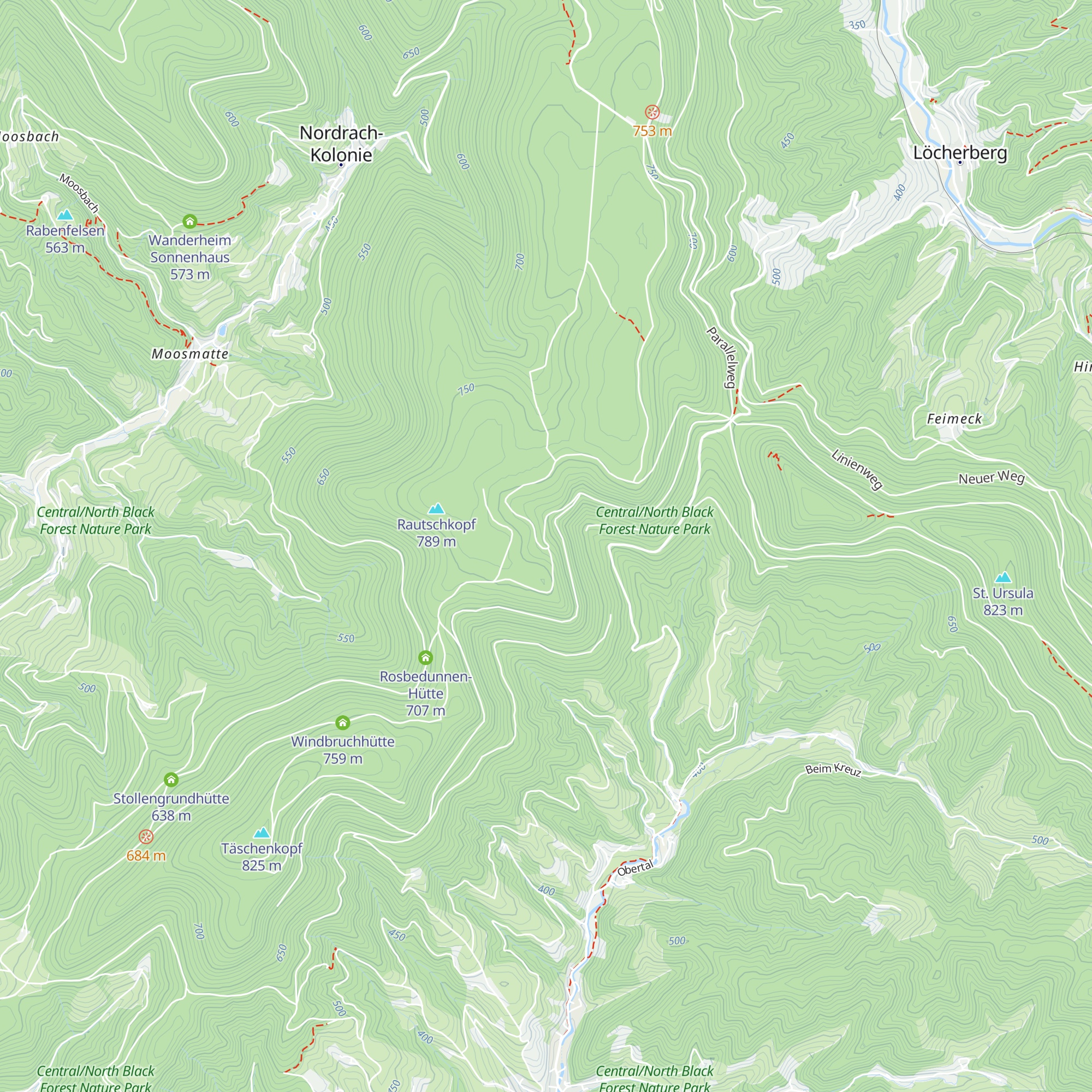 Fridolinshütte map