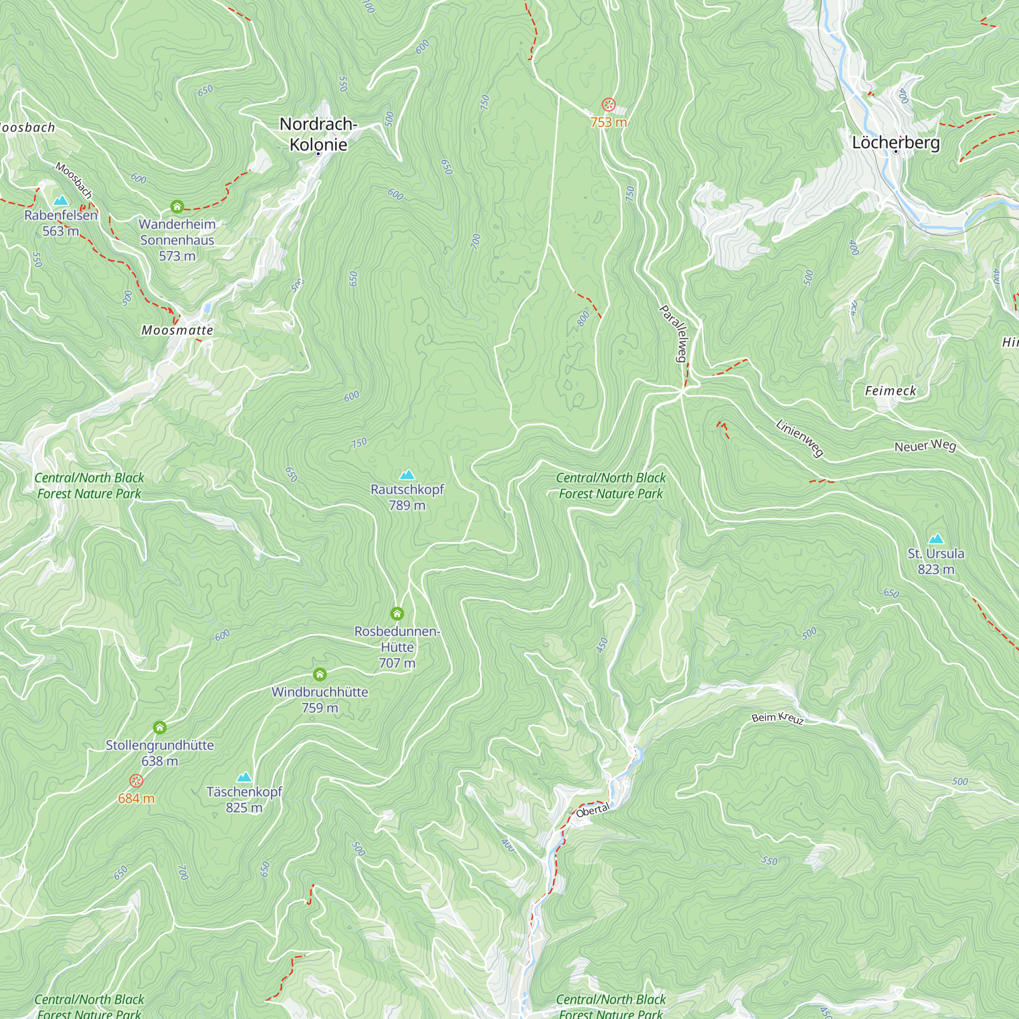Fridolinshütte map