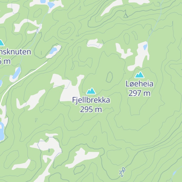 Map of Fjellbrekka
