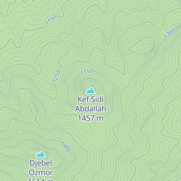 Map of Kef Sidi Abdallah