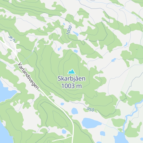 Map of Skarbjåen