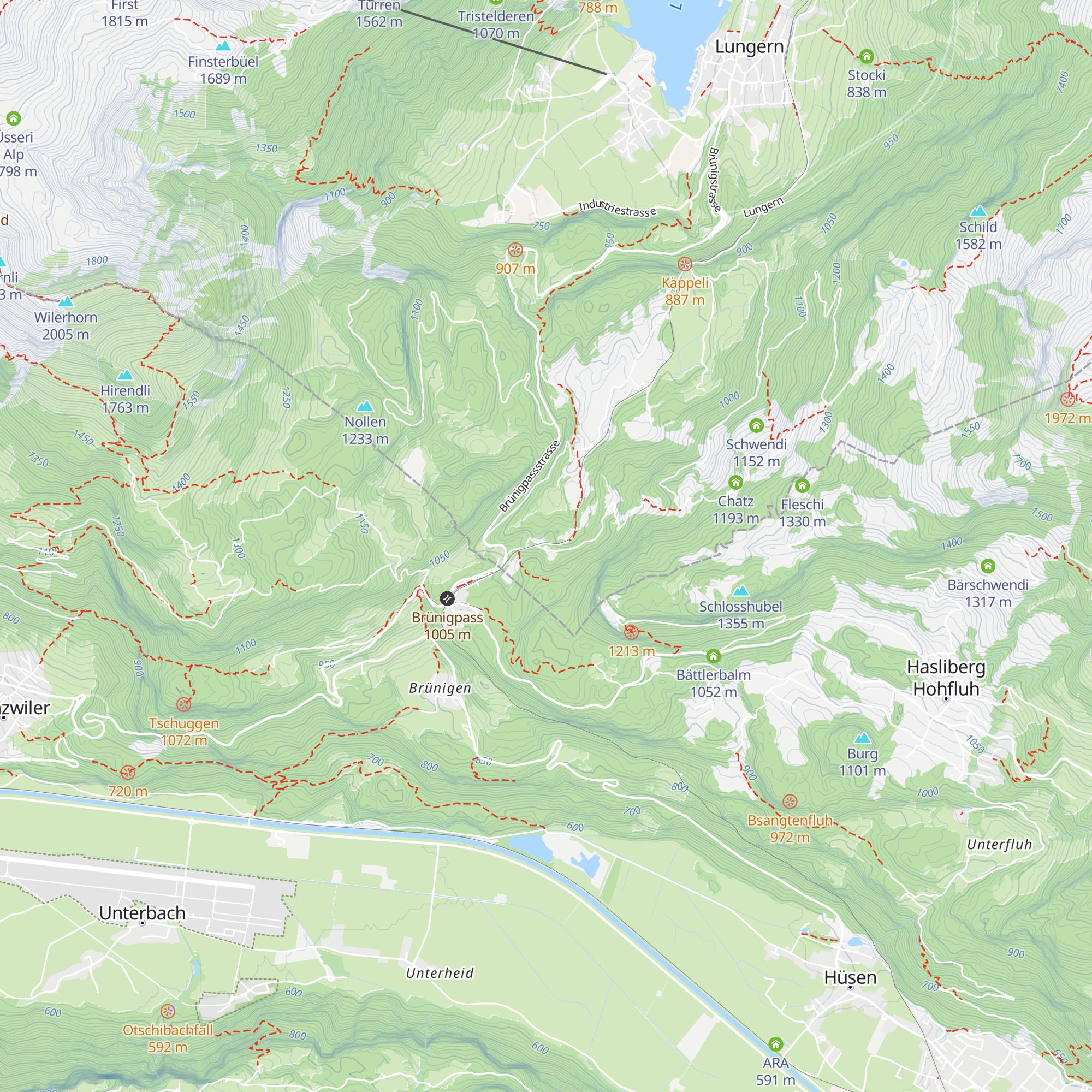 Naturfreundehaus Brünig map