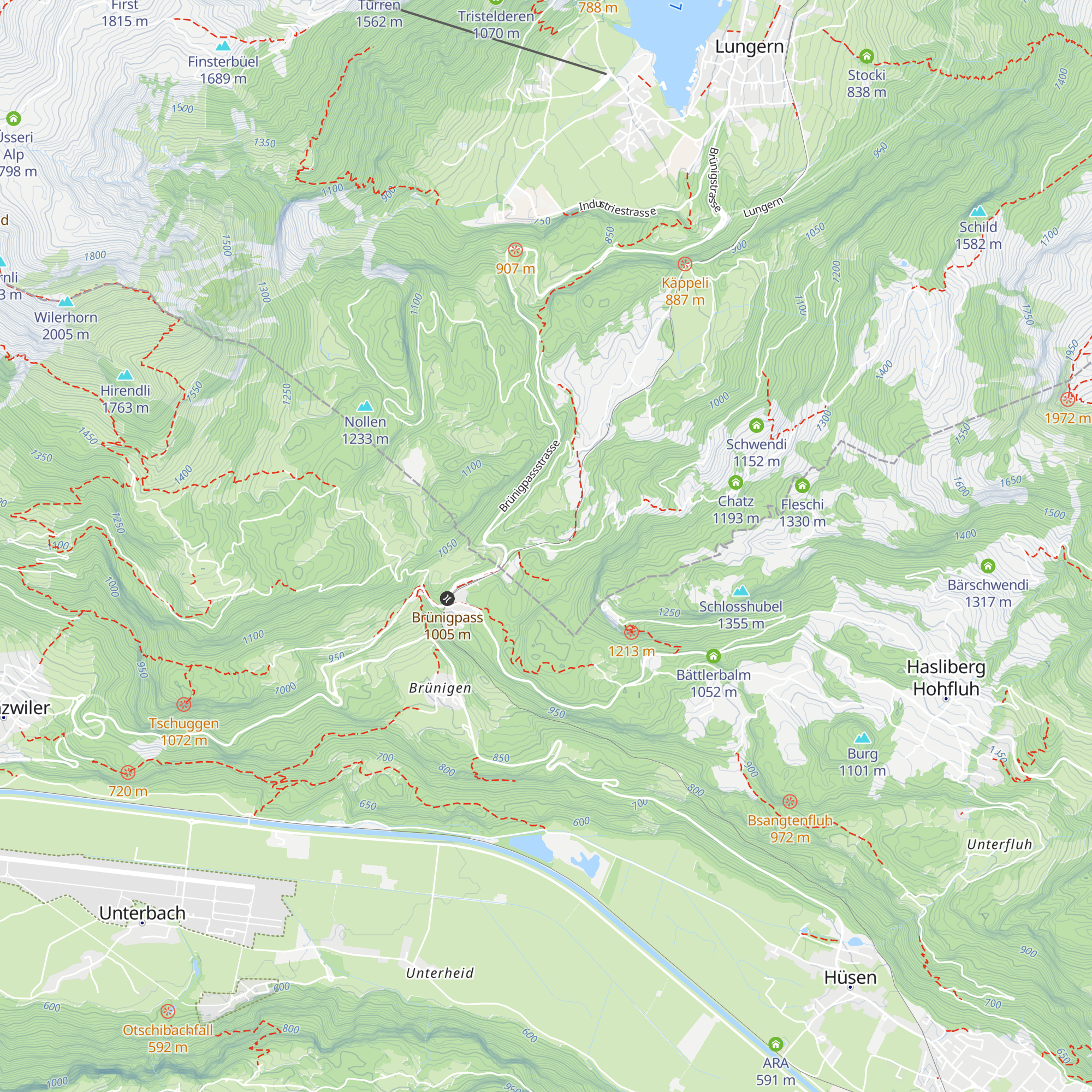 Naturfreundehaus Brünig map