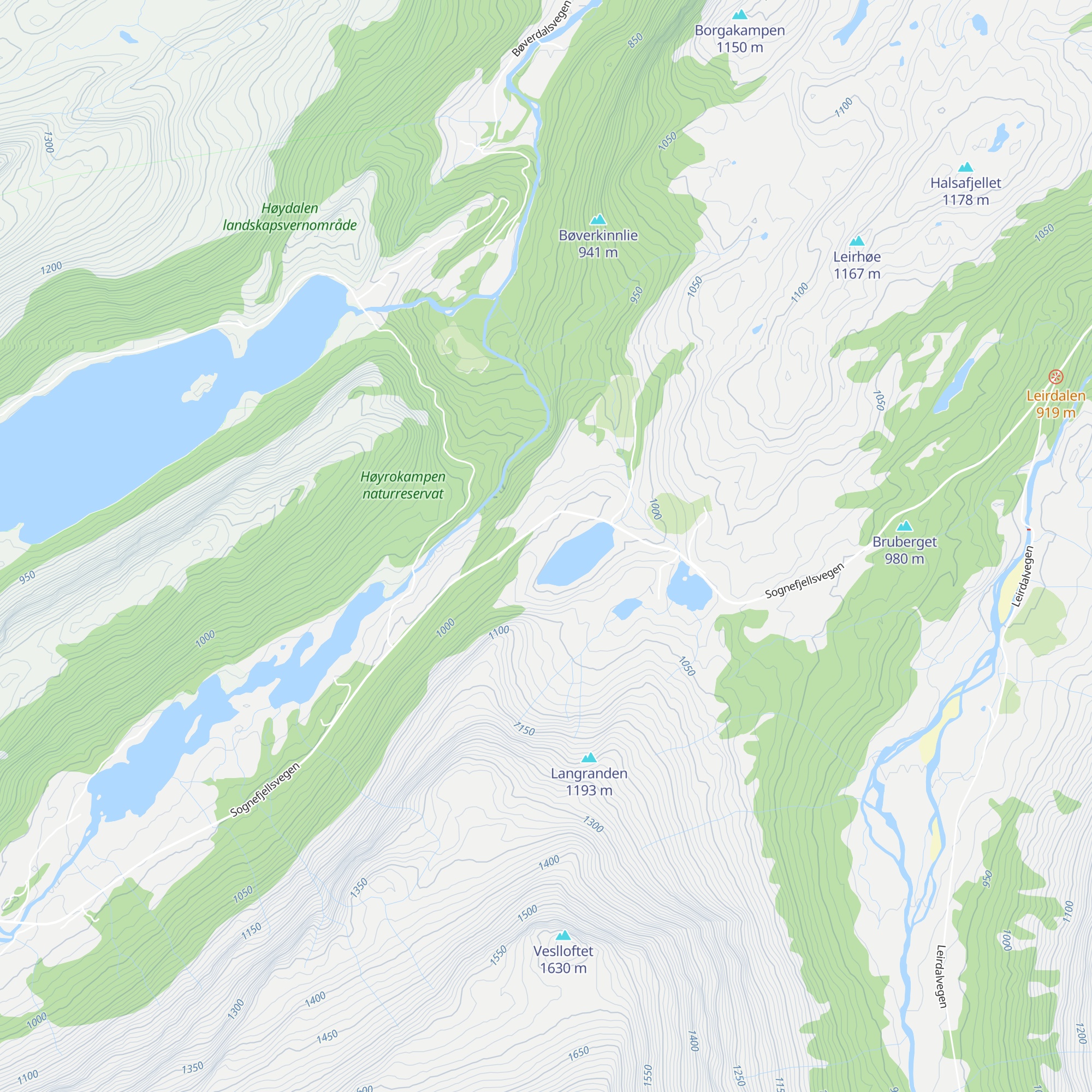 Jotunheimen fjellstue map