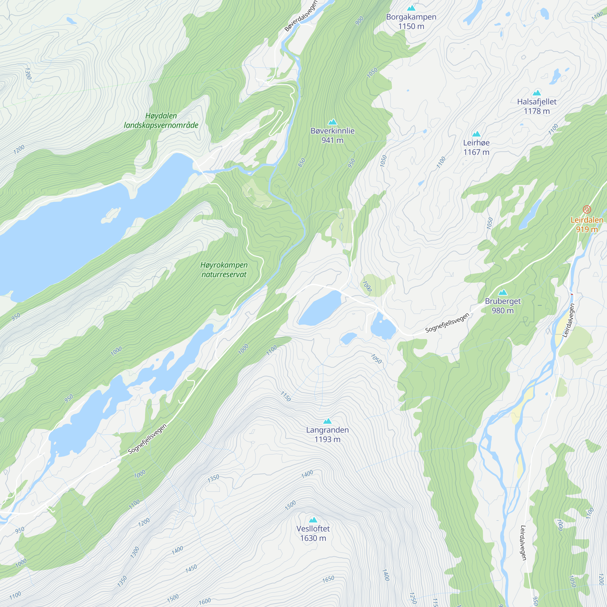 Jotunheimen fjellstue map