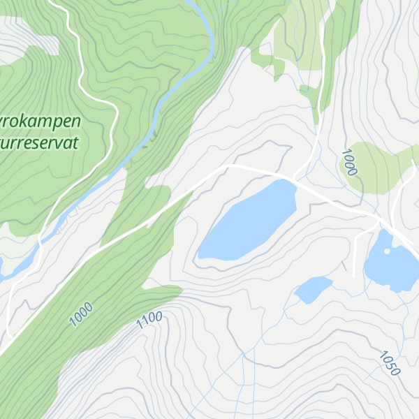 Map of Jotunheimen fjellstue