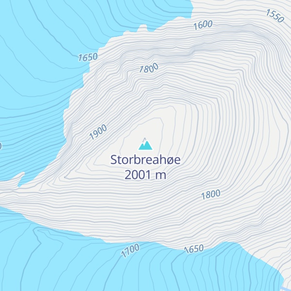 Map of Storbreahøe