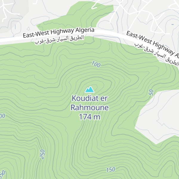 Map of Koudiat er Rahmoune