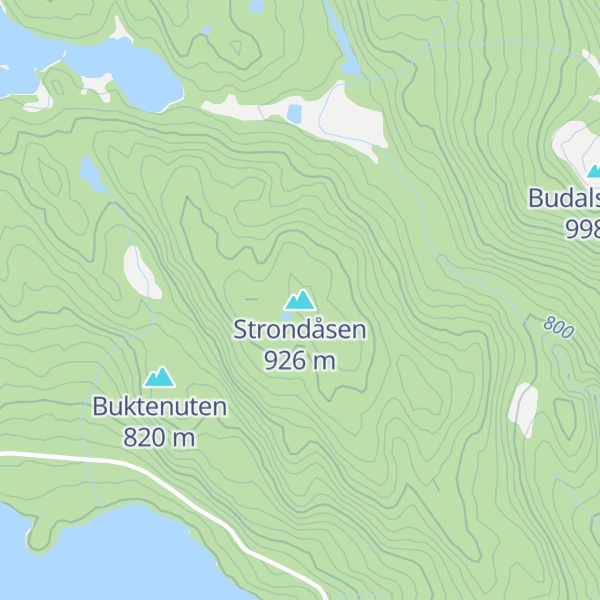 Map of Strondåsen