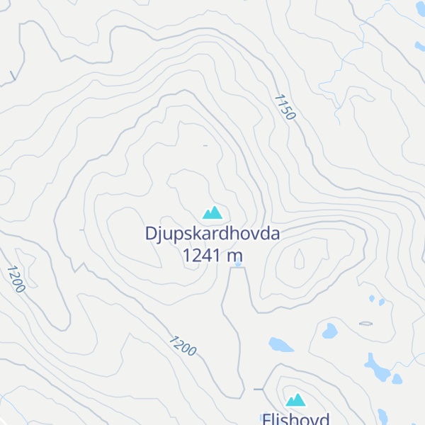 Map of Djupskardhovda