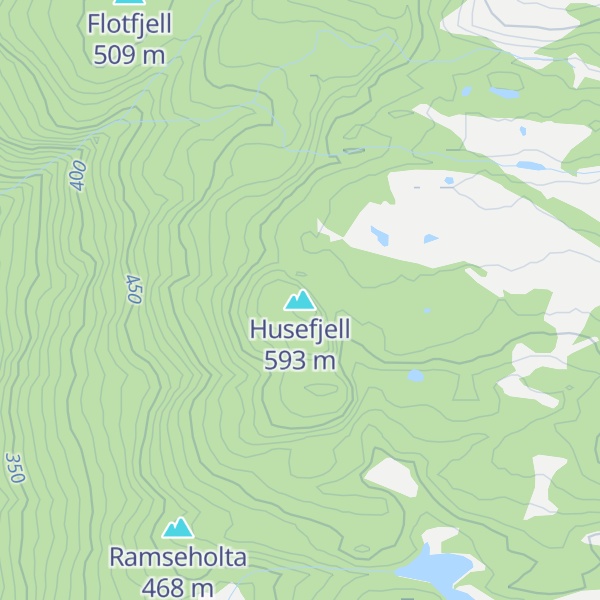 Map of Husefjell
