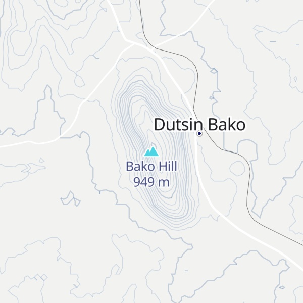 Map of Bako Hill