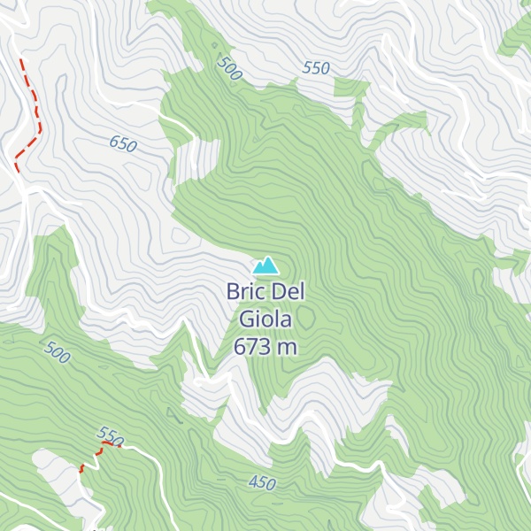 Map of Bric Del Giola