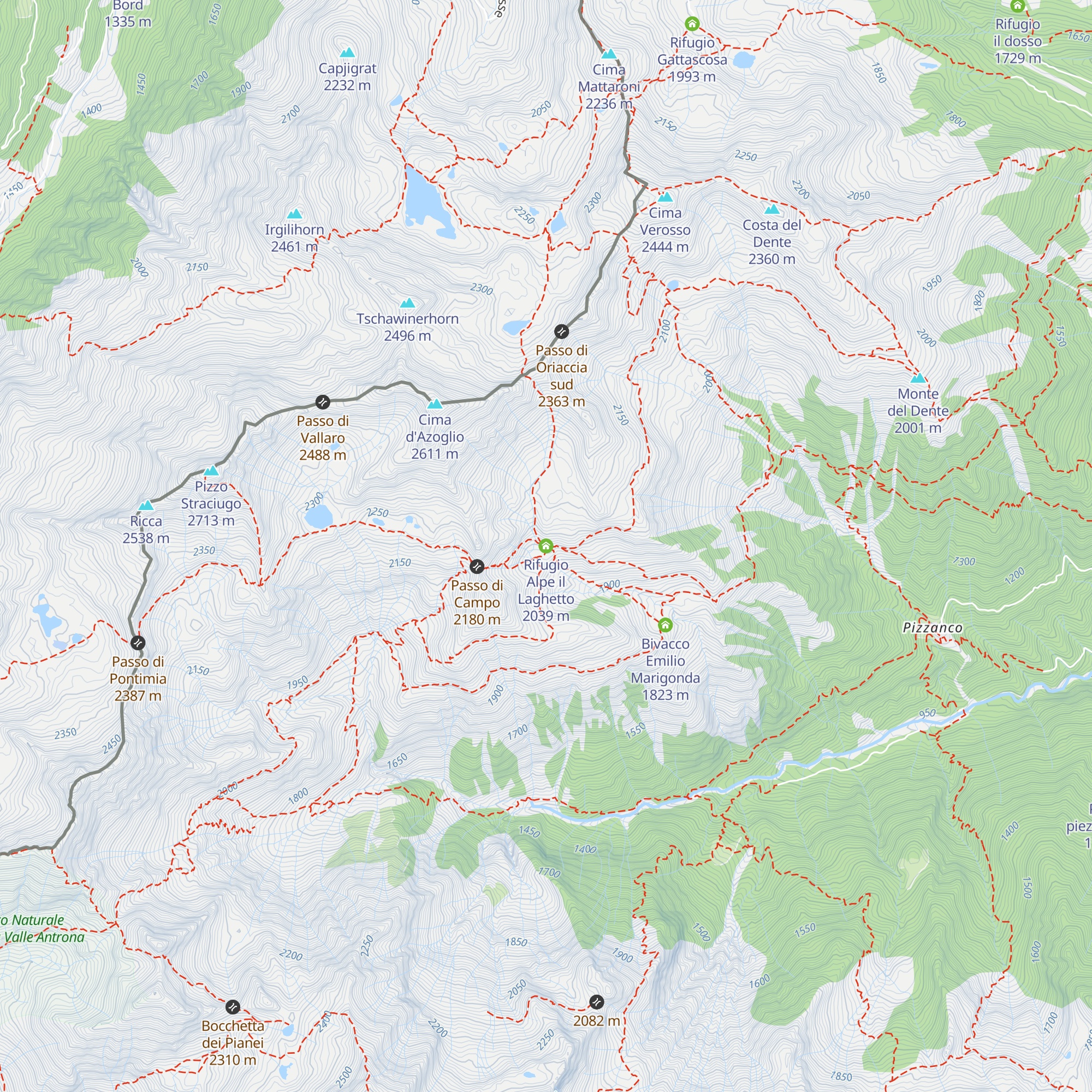 Rifugio Alpe il Laghetto map