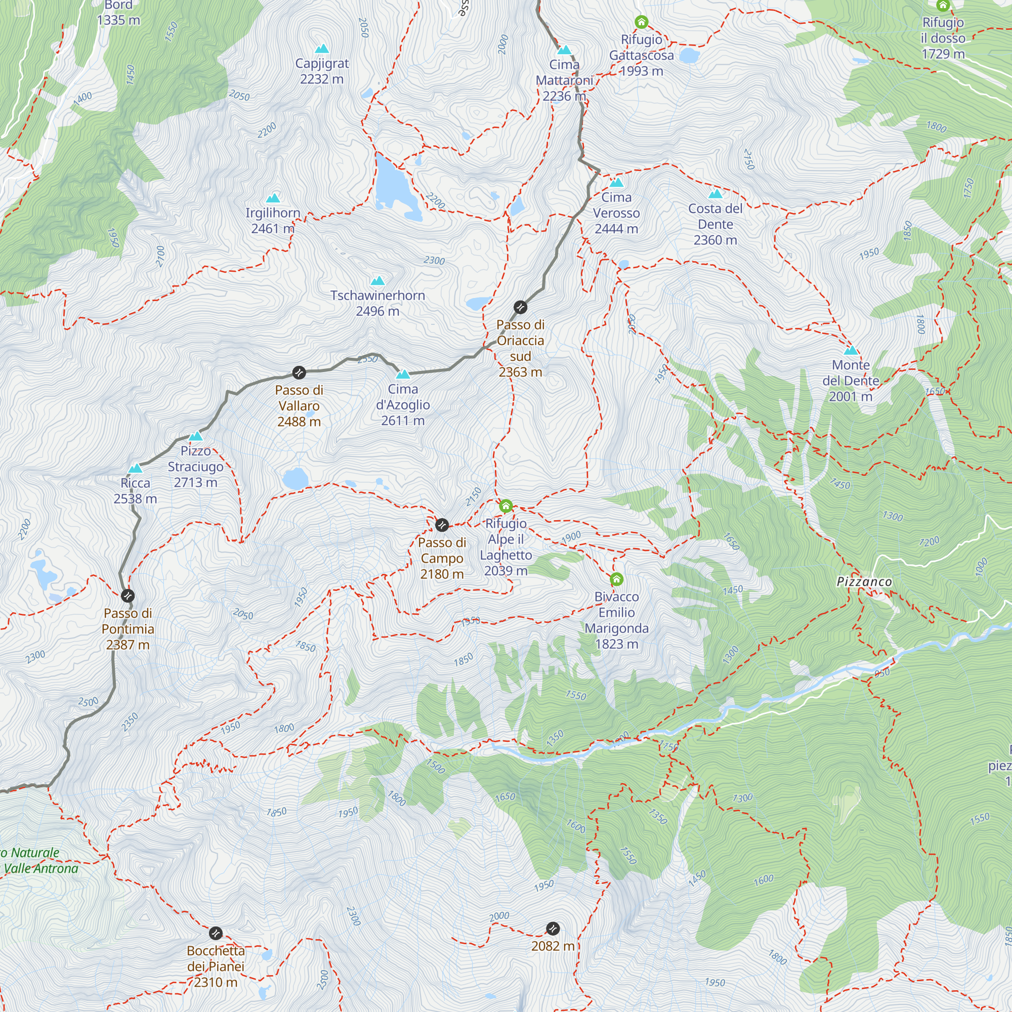Rifugio Alpe il Laghetto map