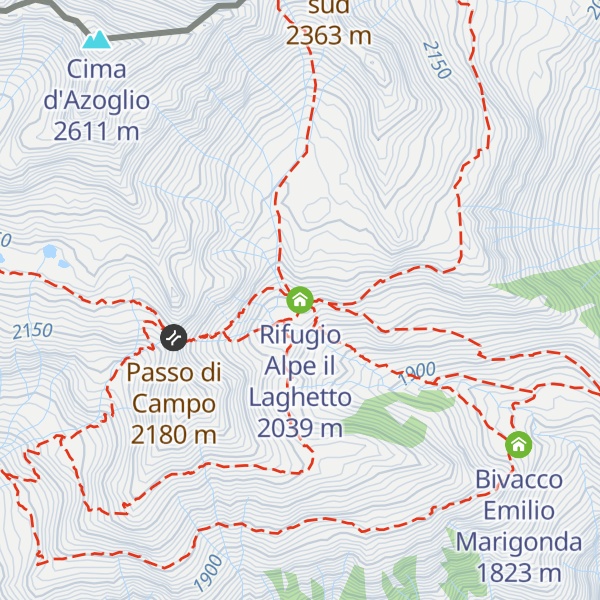 Map of Rifugio Alpe il Laghetto