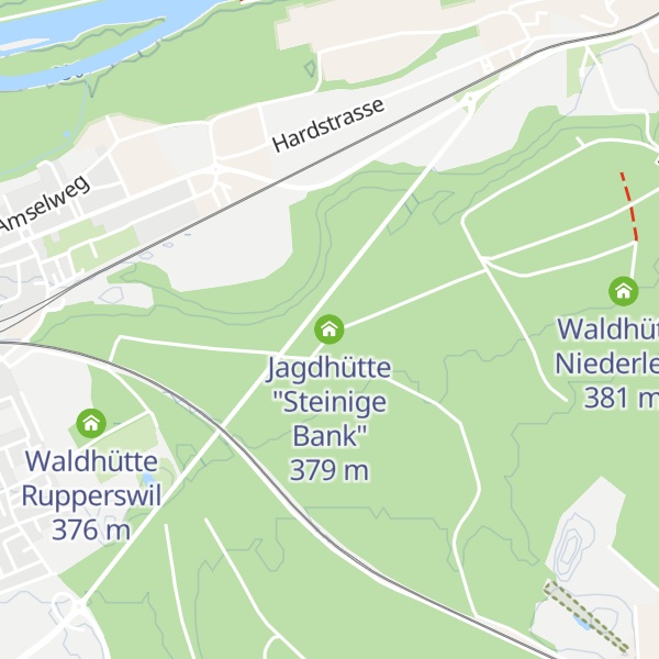 Map of Jagdhütte "Steinige Bank"