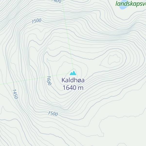 Map of Kaldhøa