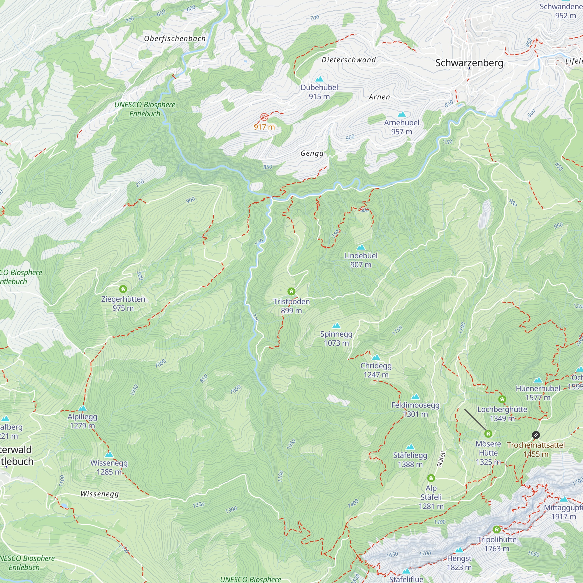Tristboden map