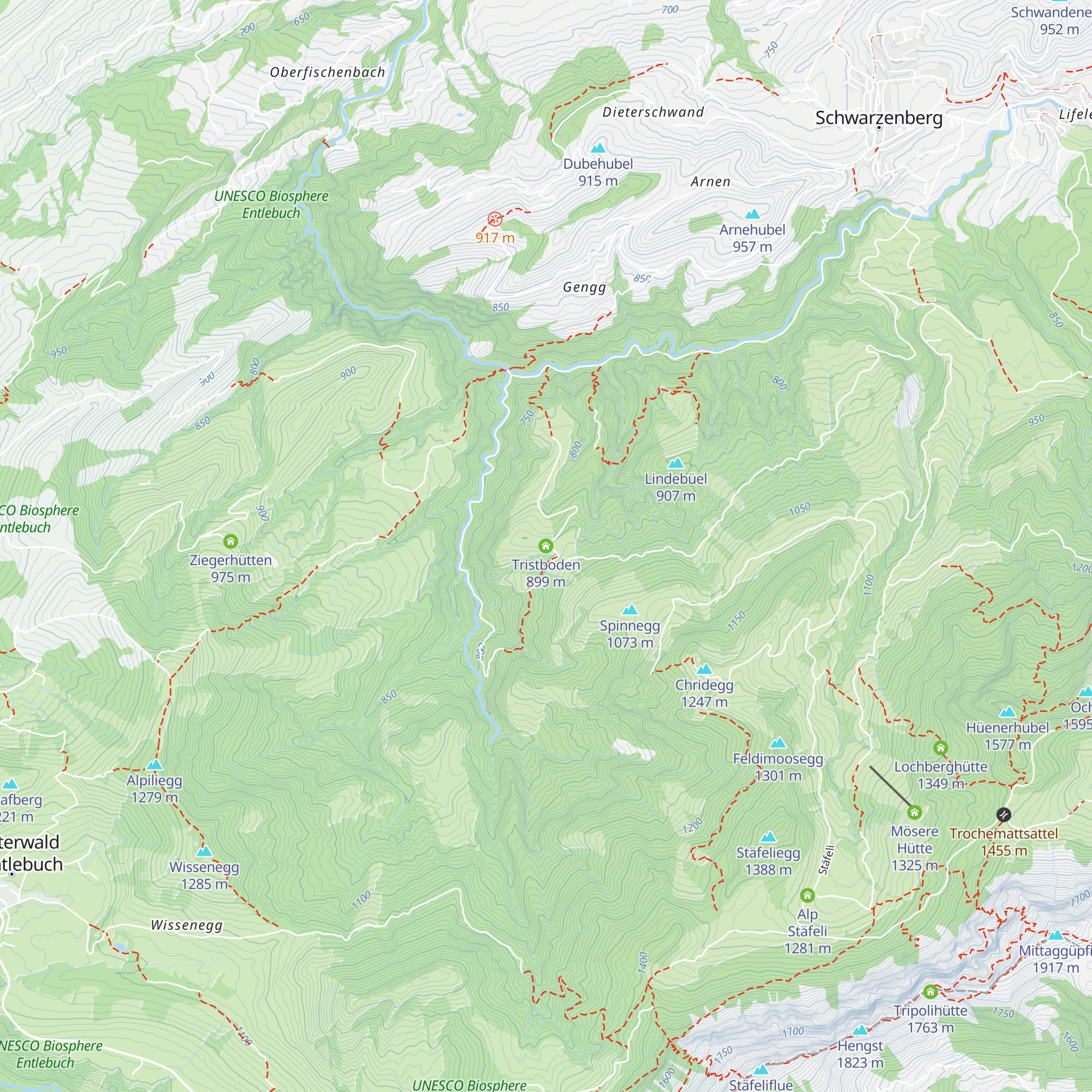 Tristboden map