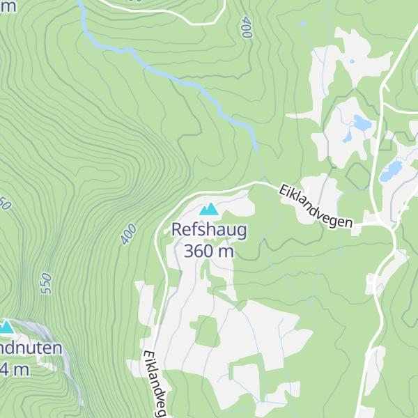 Map of Refshaug