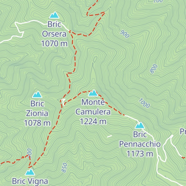 Map of Monte Camulera