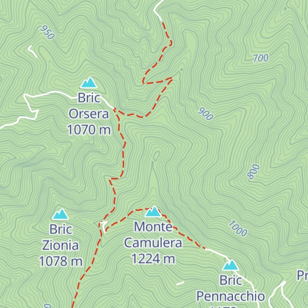 Map of Bric Auzea