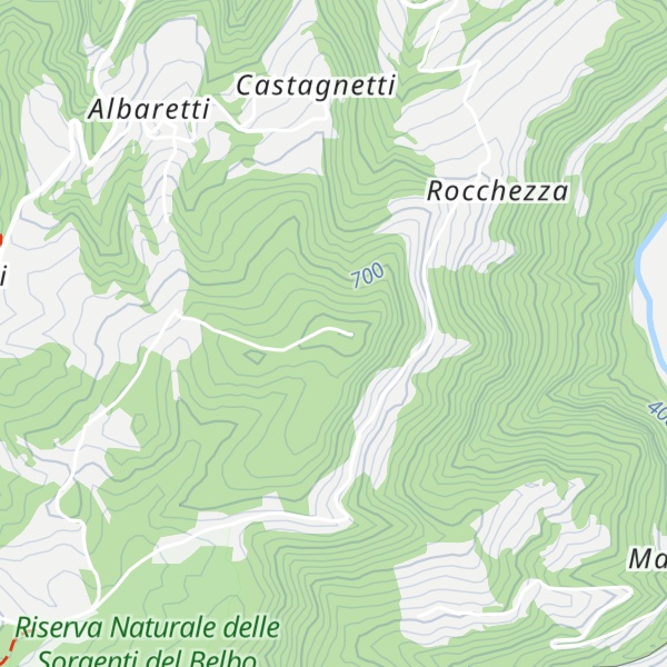 Map of Bric Calcinera