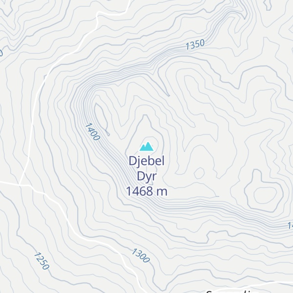 Map of Djebel Dyr