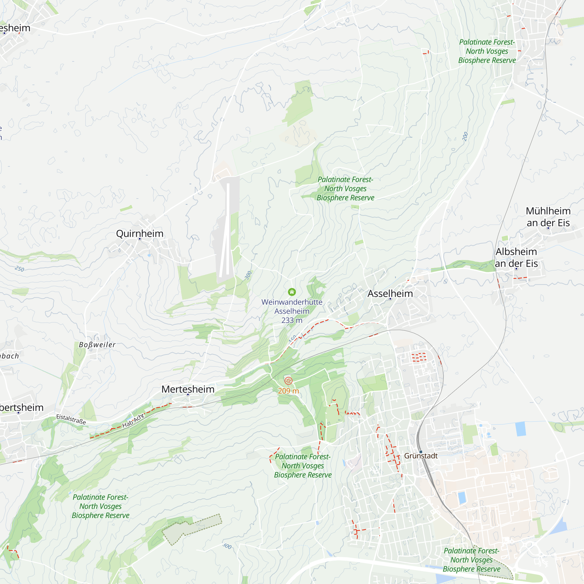Weinwanderhütte Asselheim map