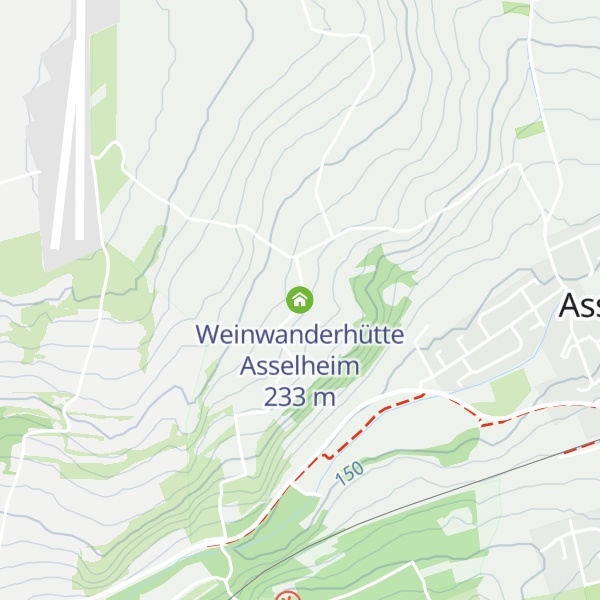 Map of Weinwanderhütte Asselheim