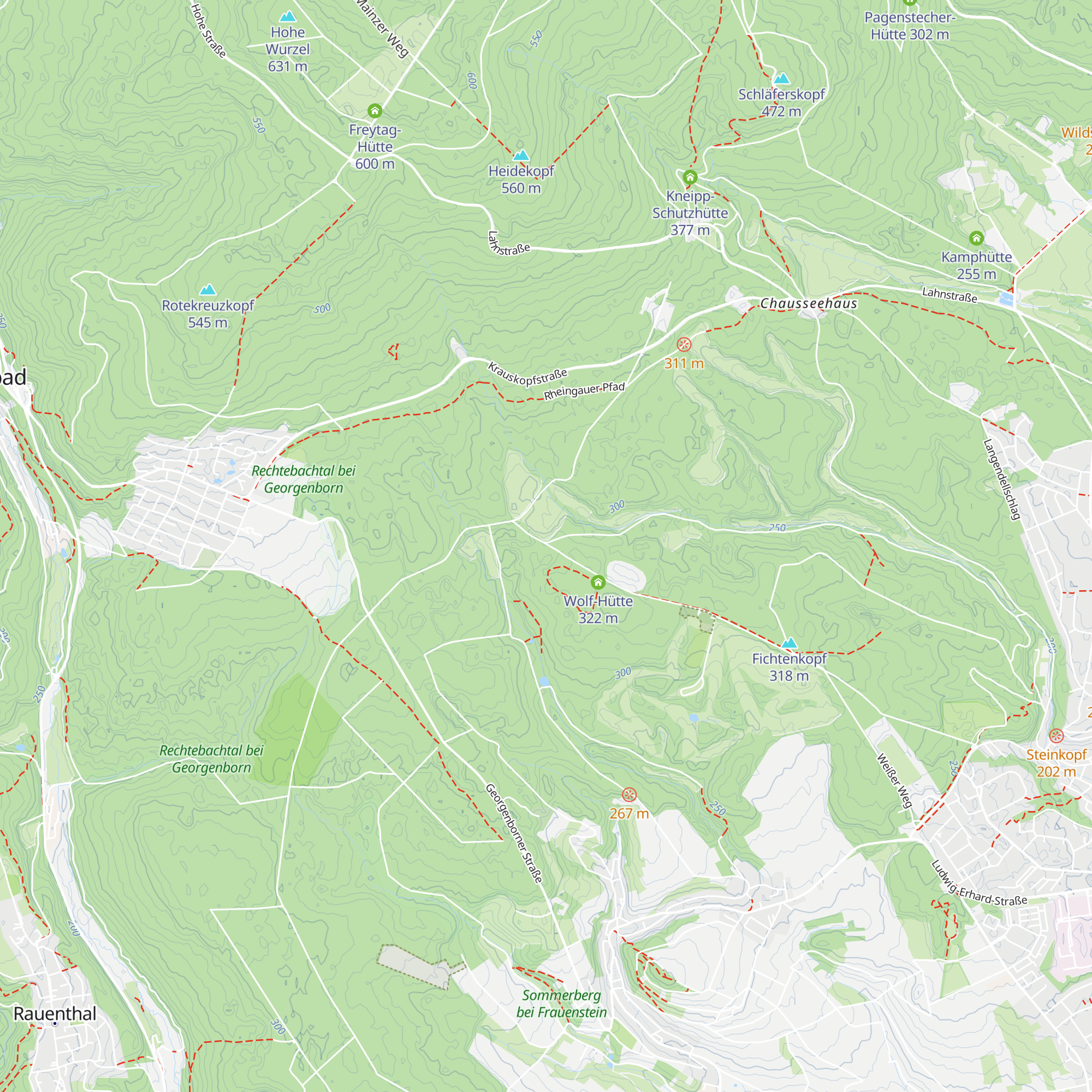 Luja-Hütte map