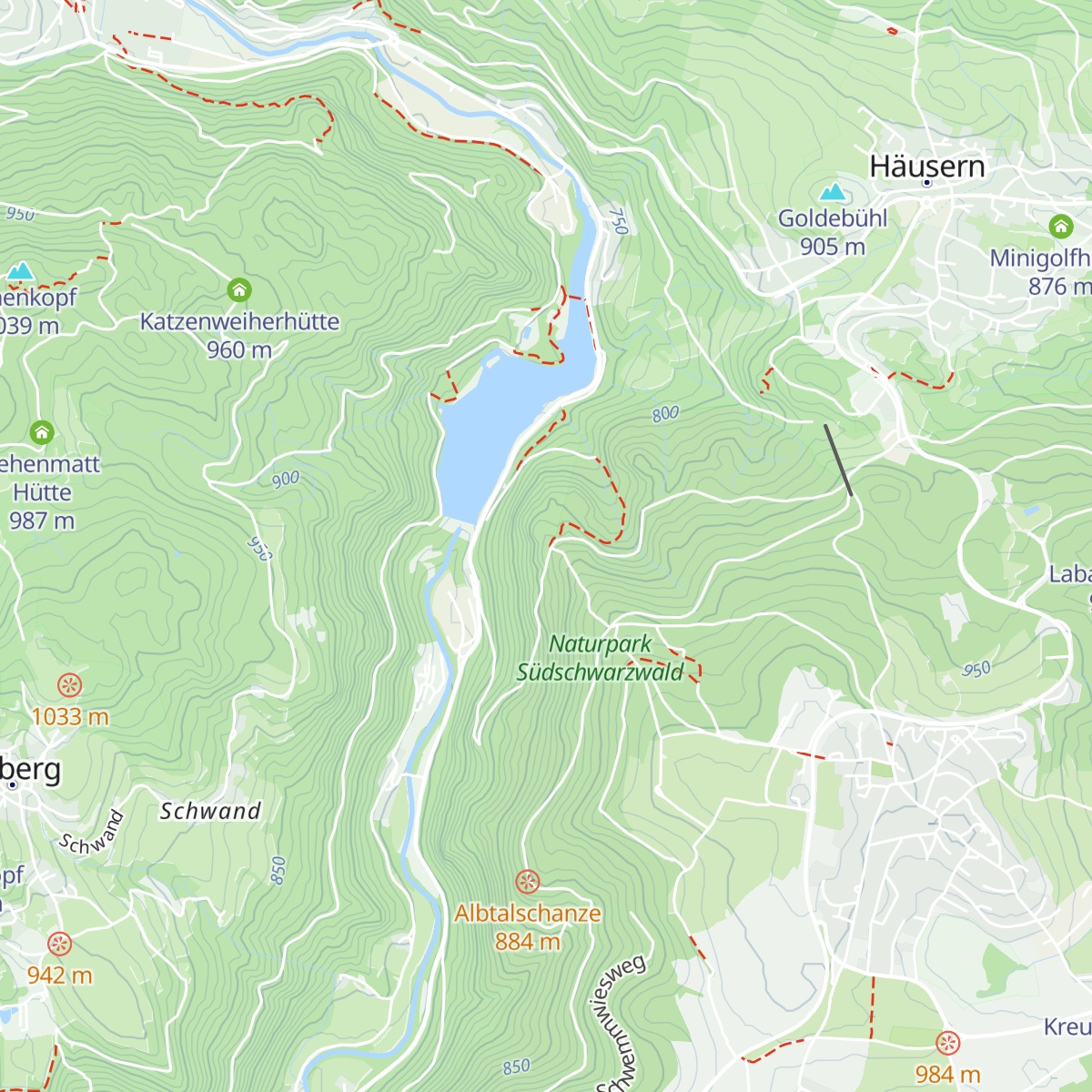 Fünfwegscheidhütte map