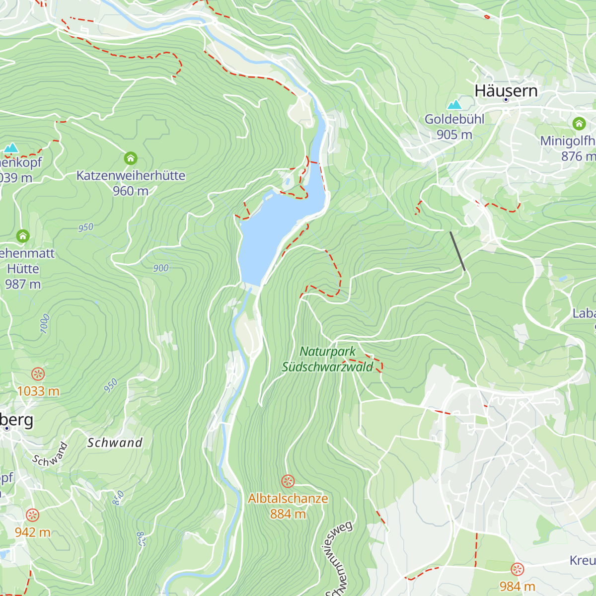 Fünfwegscheidhütte map