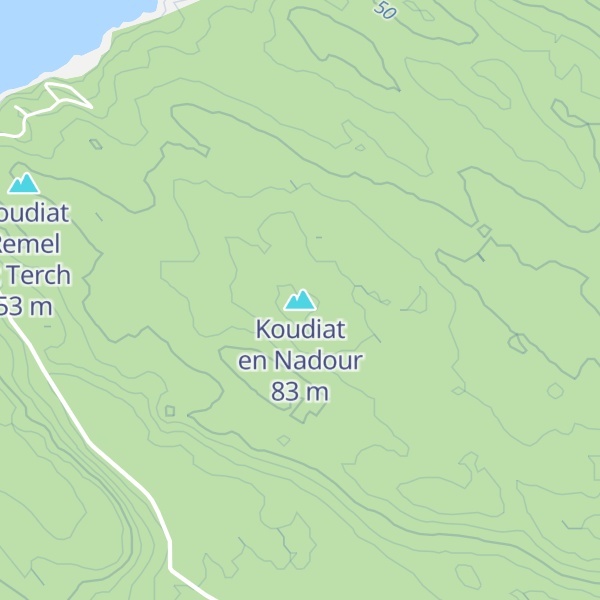 Map of Koudiat en Nadour