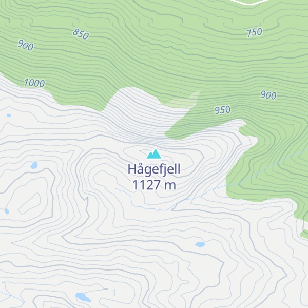 Map of Hågefjell