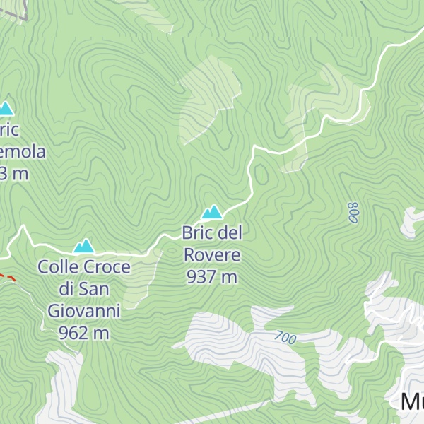 Map of Bric del Rovere
