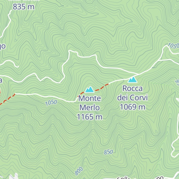 Map of Monte Merlo