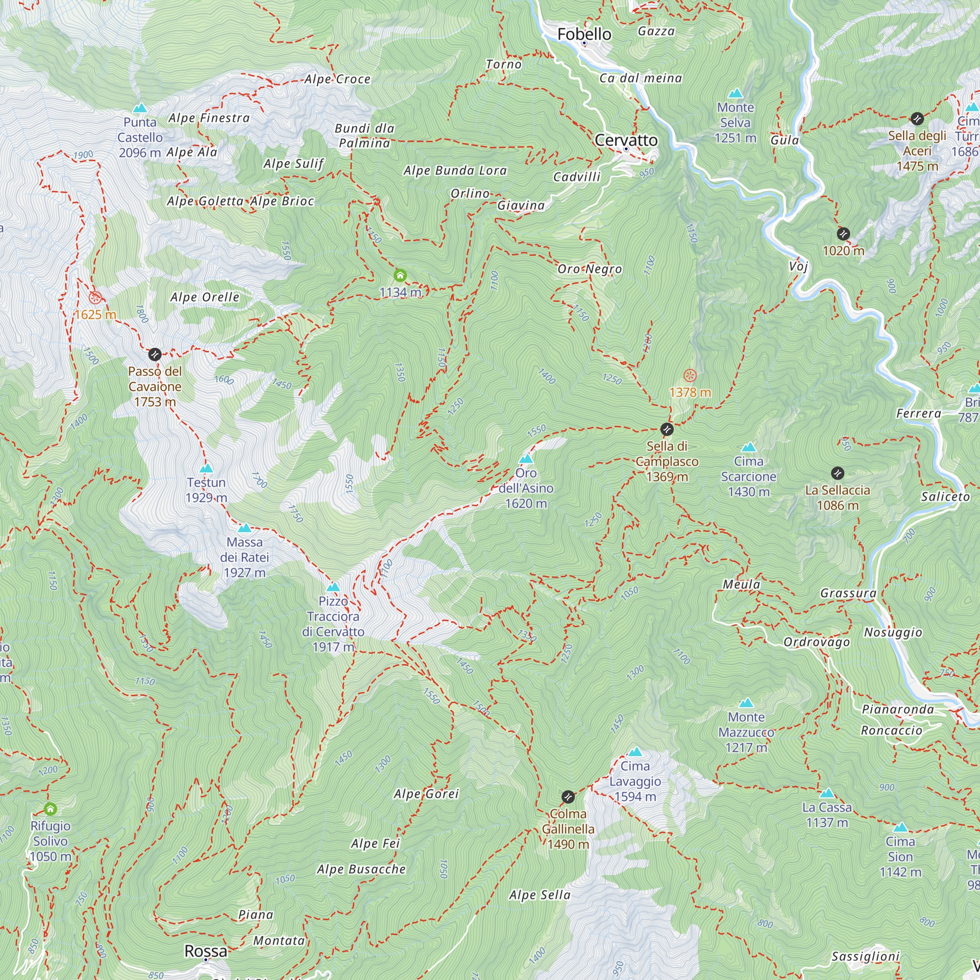 Villa Banfi map