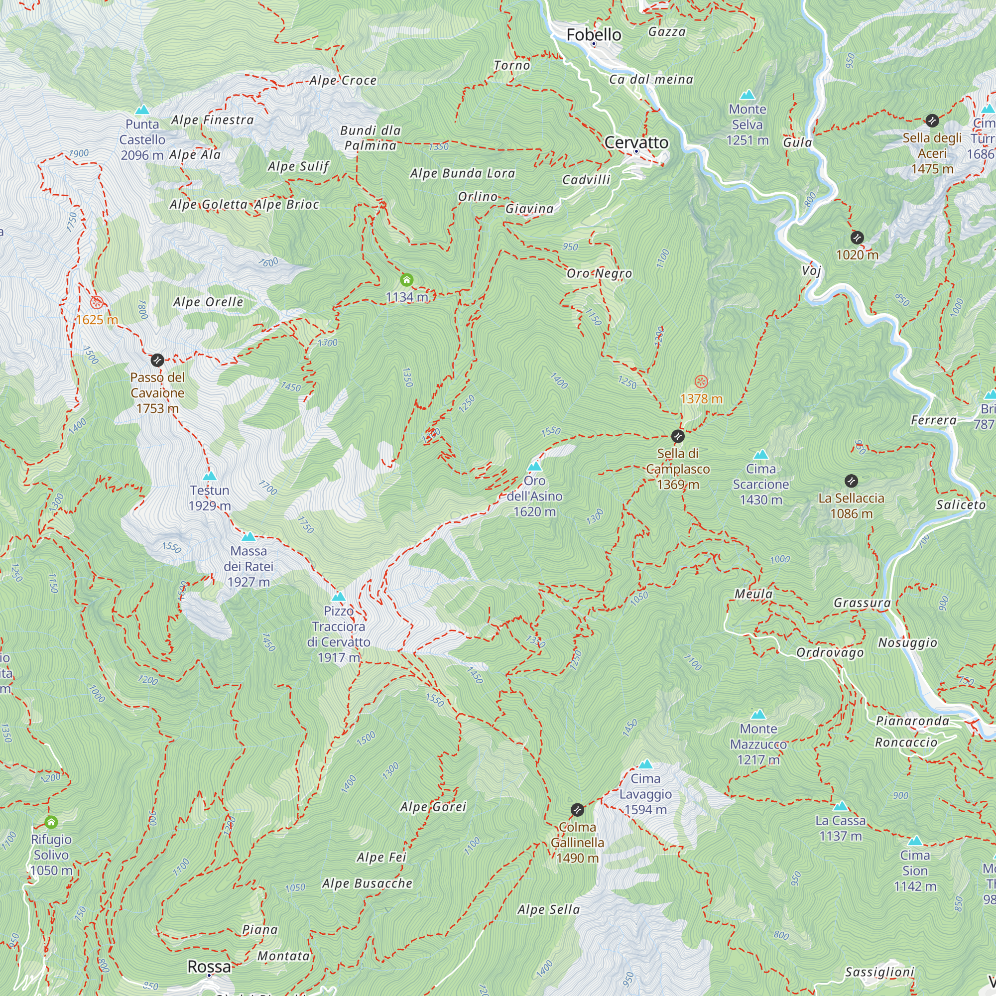 Villa Banfi map